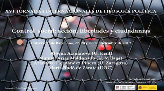 XVI International Political Philosophy Conference - Social Control